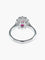 Bague 53 Bague marguerite en or blanc et rubis entouré de diamants 58 Facettes 410 50000