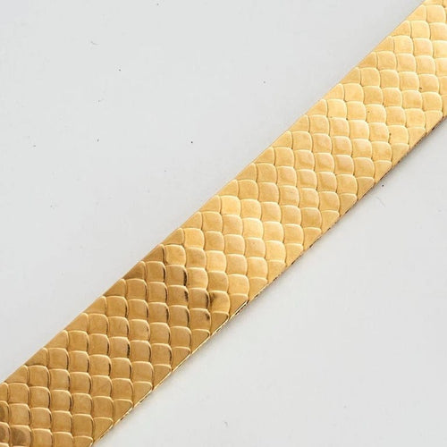 Bracelet Bracelet ruban à maille « nid d’abeille » en or jaune 18k 58 Facettes