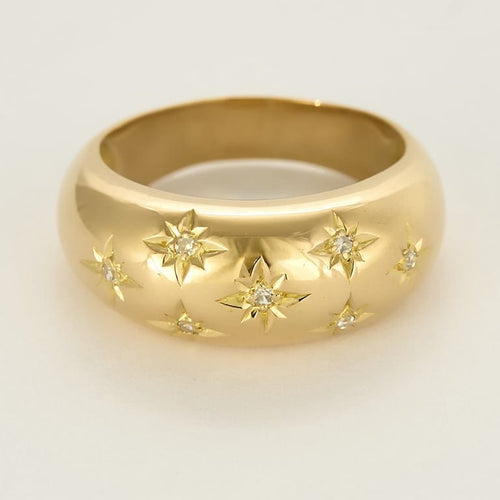 57号戒指 黄金戒指镶钻石 58 Facettes SENS2452X6