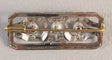 Broche Broche barette or blanc Art Déco diamants et perles 58 Facettes C 295