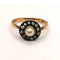 Bague 59 Bague Victorienne 2 ors, diamants, perles 58 Facettes 2721