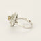 Bague 54 Bague diamant jaune taille brillant en or gris 18k et diamants 58 Facettes BA24