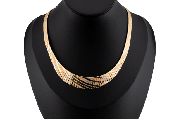 Collier Collier girocollo en trois ors 18 kt 58 Facettes