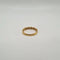 Bague 55 Demi-alliance or jaune 18 carats sertie de diamants 58 Facettes