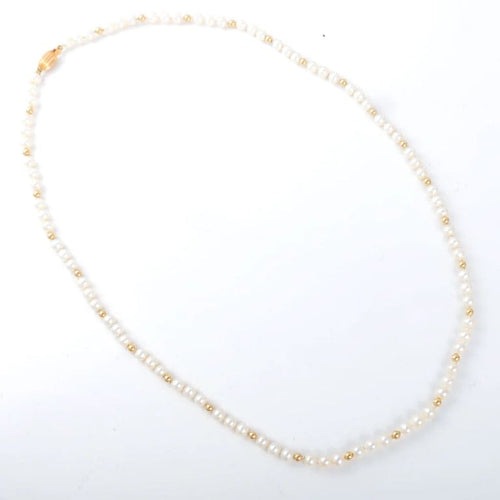 Collier Collier perles et boules or jaune 58 Facettes 2522