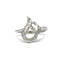 Bague 57 Bague or blanc diamants 58 Facettes 220574R