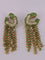Boucles d'oreilles Boucles d'oreilles saphirs verts tsavorites diamants 58 Facettes 2983