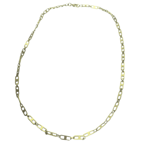 Náhrdelník Náhrdelník s prolamovanými články ze žlutého zlata 18K, 46 cm 58 Facettes 250243