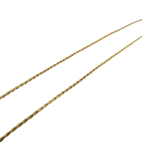 Klasyczny naszyjnik z żółtego złota 18 karatów, skręcany łańcuszek, 3,32 g 58 Facettes 250026