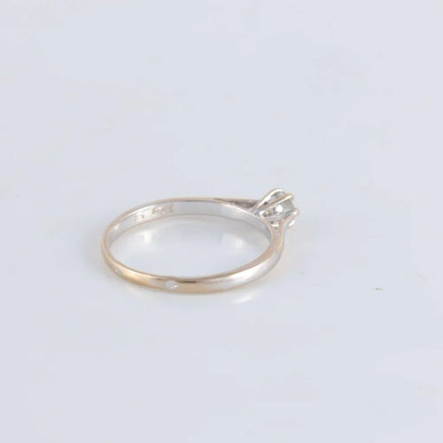 Bague 55 Bague Solitaire Diamant 0.20ct 58 Facettes FM55