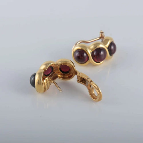 Boucles d'oreilles Boucles d'oreilles Grenats cabochon 58 Facettes 1