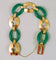 Bracelet Bracelet Art Déco Or jaune Chrysoprase 58 Facettes C 241