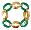 Bracelet Bracelet Art Déco Or jaune Chrysoprase 58 Facettes C 241