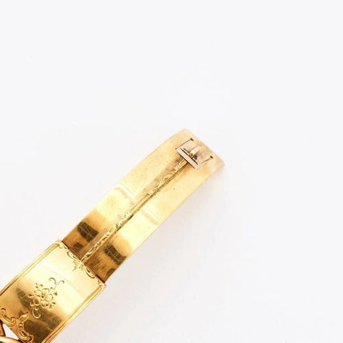 Bracelet Bracelet Napoléon III en or jaune et micro-mosaïques 58 Facettes AB67