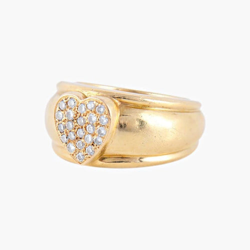 Bague 51 Bague Coeur Diamants 58 Facettes