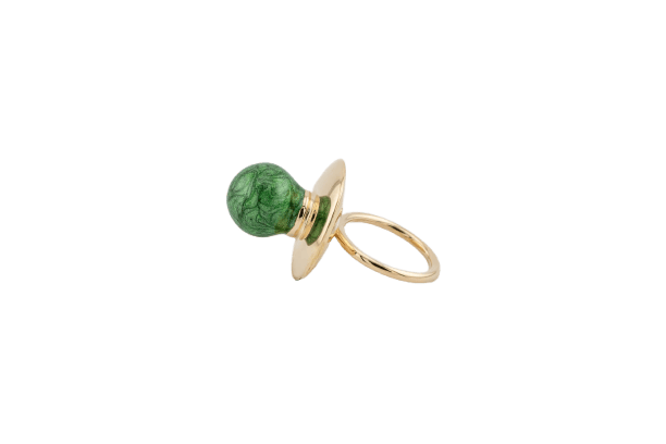 Pendentif Oro Giallo Pendentif tétine en or jaune 18 kt 58 Facettes cnd370