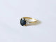 Bague 52 Bague saphir ovale et diamants en or jaune 18k 58 Facettes