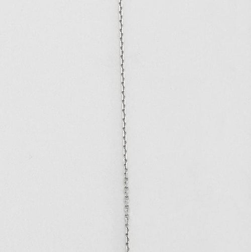 Collier Cartier - Collier chaîne fine en or gris et diamant 0,32 ct 58 Facettes AB