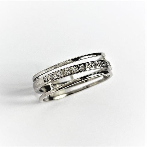 Bague 52 Alliance Diamants Or blanc 58 Facettes 20400000695