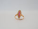 Bague 52 Bague Marquise or jaune, diamants, rubis 58 Facettes 4574