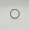 Bague 48 Alliance tour complet or blanc 18 carats sertie de diamants naturels 58 Facettes