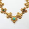 Collier M. Gérard - Sautoir transformable en or jaune 18k, émeraudes, turquoises et émail 58 Facettes