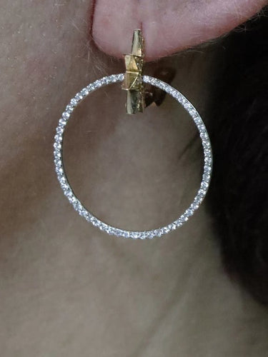 Boucles d'oreilles Boucles d'oreilles 2 Ors Diamant 58 Facettes 229