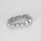 Bague 51 Bague souple sertie de diamants en or gris 18k 58 Facettes JRW0025-51