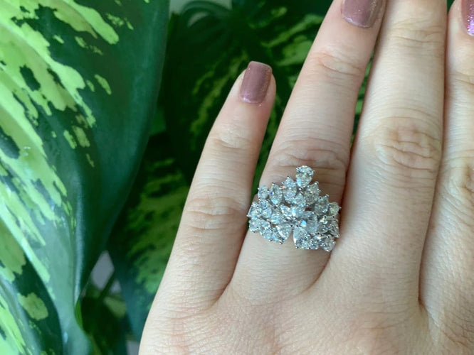 Bague 53.5 Bague cocktail fantaisie diamant 58 Facettes RNG-118