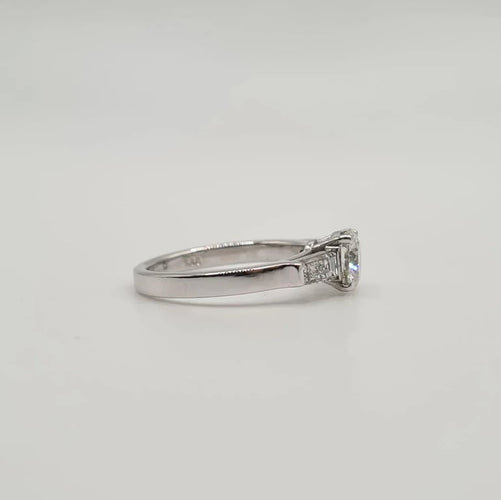 Bague 49.5 Bague Or blanc Diamants 58 Facettes
