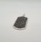 Pendentif Pendentif or blanc serti de diamants noirs et blancs 58 Facettes