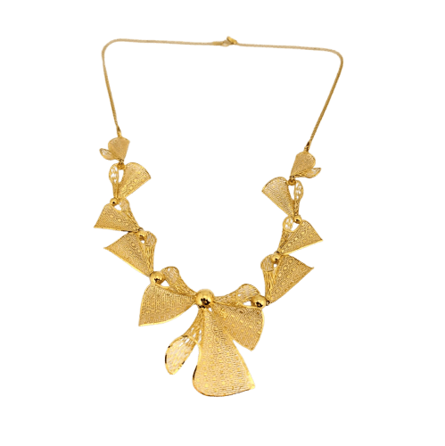 Collier Collier nœuds en or jaune 18 carats 58 Facettes 31901