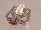 Broche Broche barette or blanc Art Déco diamants et perles 58 Facettes C 295