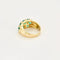 Bague 54 Bague trois rangs en or jaune 18k et émeraudes, diamants 58 Facettes ALGU34