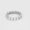 Bague 51 Bague souple sertie de diamants en or gris 18k 58 Facettes JRW0023