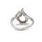 Bague 57 Bague or blanc diamants 58 Facettes 220574R