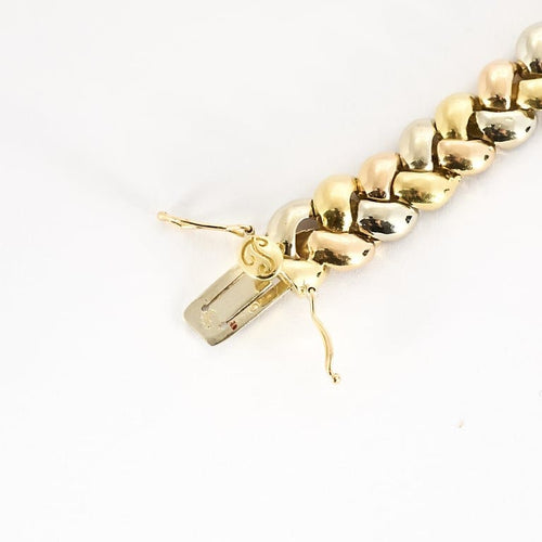 Bracciale Poiray - Tresse - Bracciale tre ori 58 Facettes BRI0033