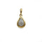 Pendentif Pendentif Poire - Or Bi-Colore & Diamants 58 Facettes 250435R