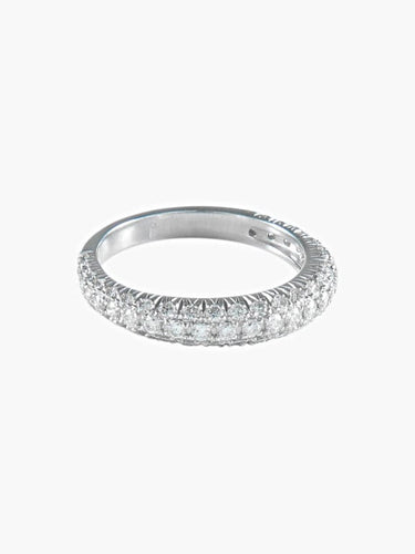 Bague 54 Bague alliance jonc en or blanc et diamants 58 Facettes 412 50099