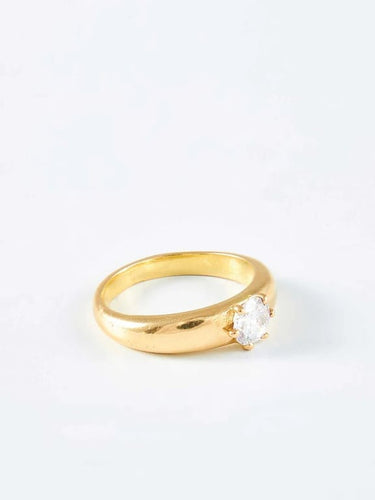 Bague 51 Bague Solitaire or jaune et diamant 58 Facettes 800