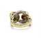 Bague 52 Bague maille gourmette en or bicolore 750 et diamants 58 Facettes 250198R