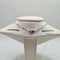 Collier Collier or blanc 18 carats sertie d’un diamant rond et halo diamants naturels 58 Facettes