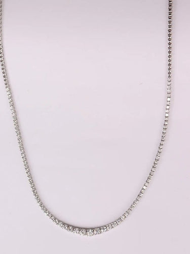 Collier Collier tennis or blanc 58 Facettes NECK379