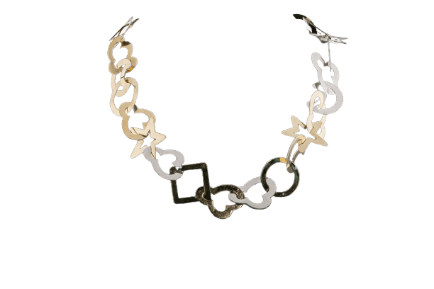 Dante di Lilla - Korusetti keltaista ja valkoista 18 kt kultaa 58 Facettes par24