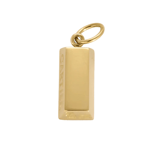 Pendentif Cartier - Pendentif Charm's lingot ¼ oz en or jaune 18k 58 Facettes DADB-13