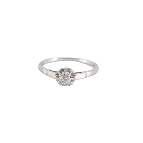 Bague 57 Bague Solitaire Diamant 0.15ct 58 Facettes FM56
