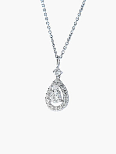 Pendentif Pendentif goutte pavé en or 750/1000 et diamants 58 Facettes 442 50132