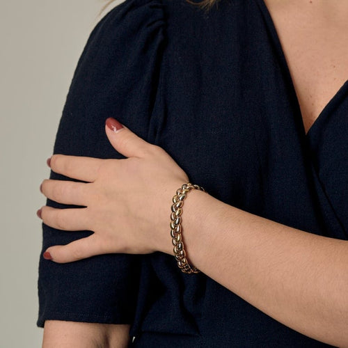 Bracciale Poiray - Tresse - Bracciale tre ori 58 Facettes BRI0033