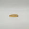 Bague 54 Demi-alliance or jaune sertie de diamants 58 Facettes