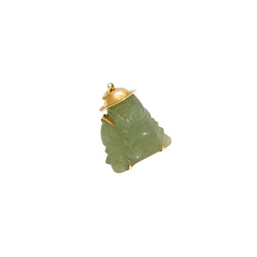 Pendentif Pendentif Buddha, Jade, Or jaune 58 Facettes